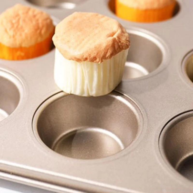 

Versatile Mini Muffin Bakeware Carbon Steel Cupcake Molds Kitchen Baking Accessories Perfect for Various Dessert Cake