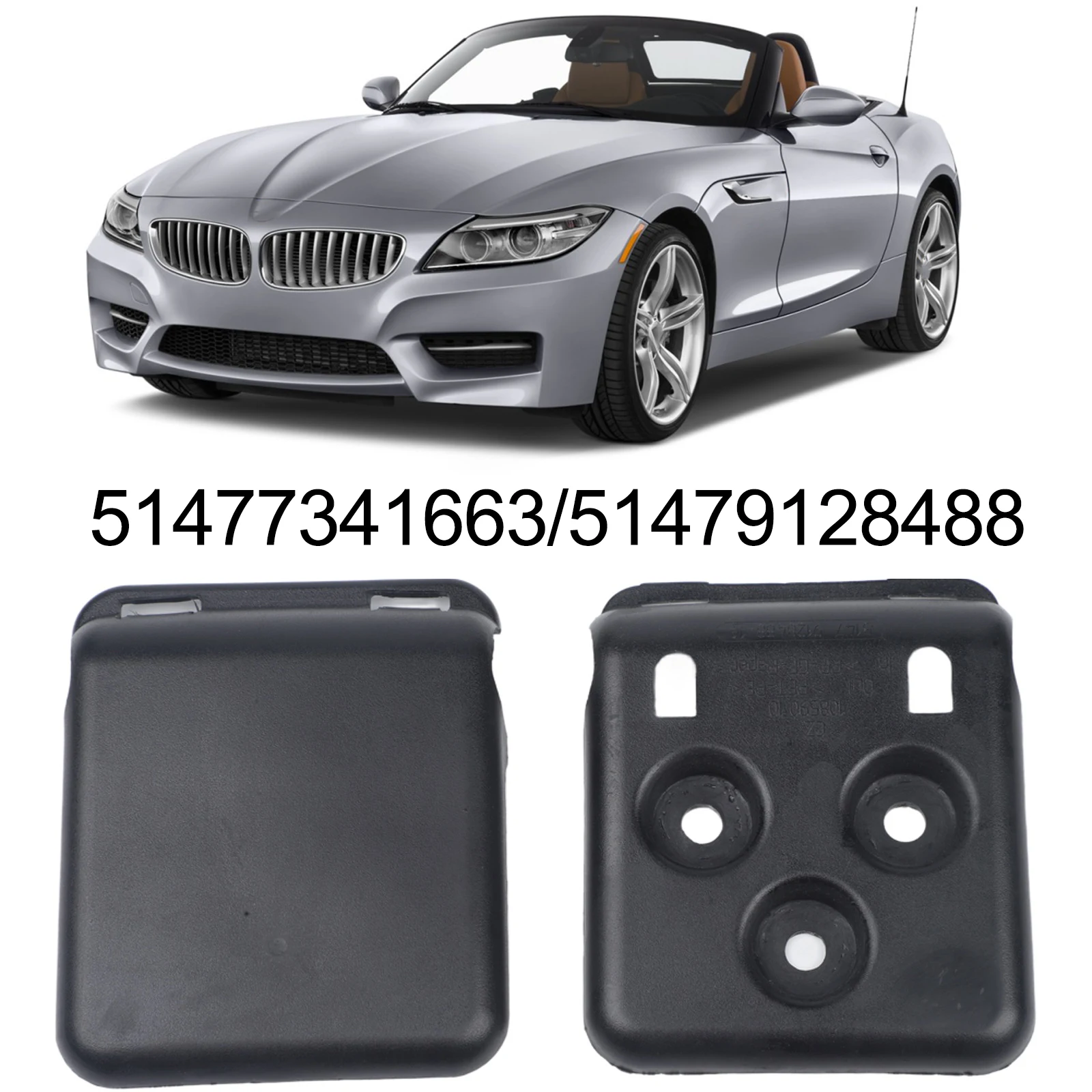 

1set Truck Cover Repair Kit Black For BMW For Z4 For E89 2009-2016 51479128488 Auto Exterior Accessories