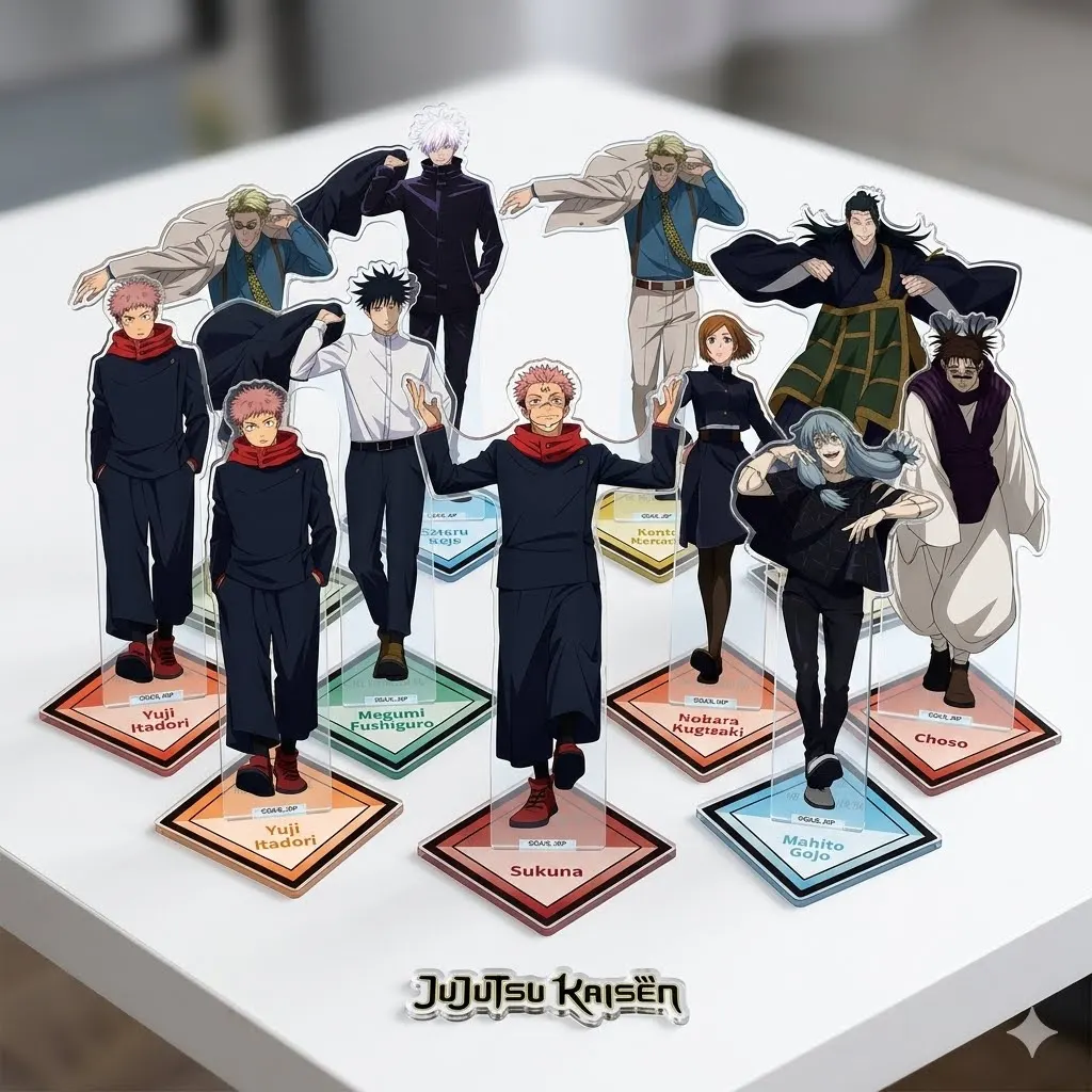 Jujutsu Kaisen – Figurines en acrylique de 15 cm, Itadori Yuji et Satoru Gojo, ornements créatifs, porte-clés pour garçons, cadeaux pour fans