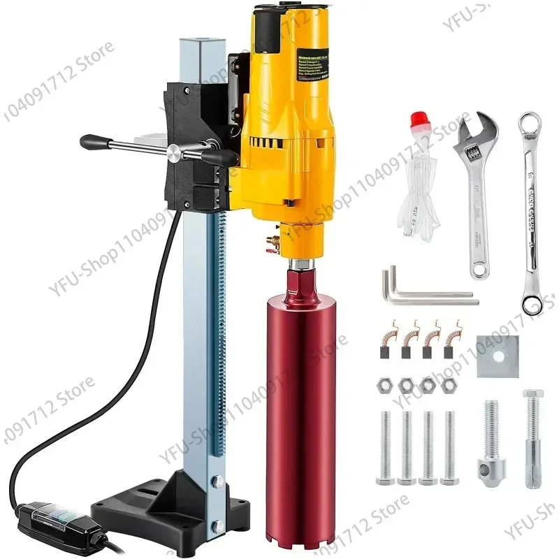 

3980W Diamond Core Drilling Machine 8 Inch/205MM Diamond Core Drill Rig with Stand and Drill Bits For Concrete Drilling Boring