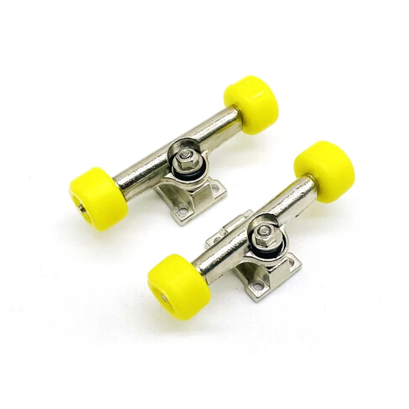 Pack of 2Pcs Truck Wheel for Mini Finger Skateboard Roller Skate Scooter Interactive Figurine Skateboard A