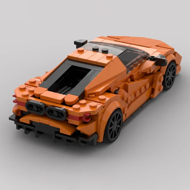 292 Uds. MOC Lamborghiniesed Revuelto supercoche modelo juguete de construcción bloques regalos de navidad arquitectura Idea creativa educación niños