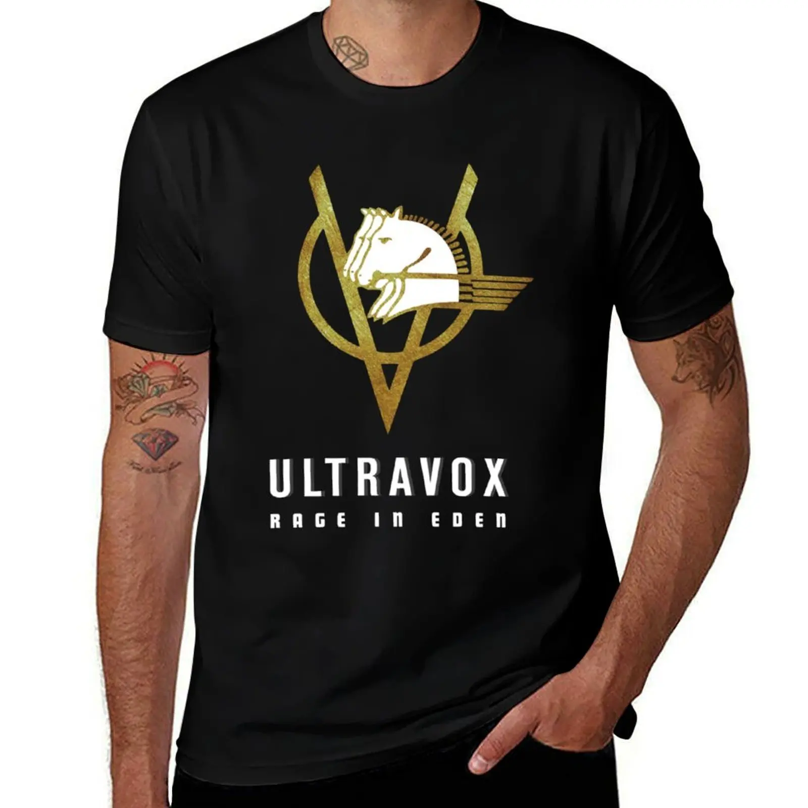 Футболка Ultravox Rage, персонализированные забавные футболки, мужская футболка