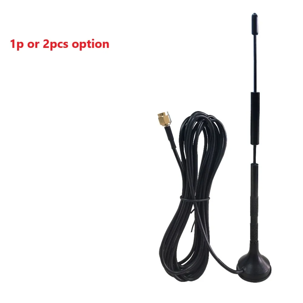 GWS 1 2pcs  dual band 2.4G 5.8G Antenna Magnetic base 12dbi SMA male female Pure copper wifi Zigbee RF antene router antena