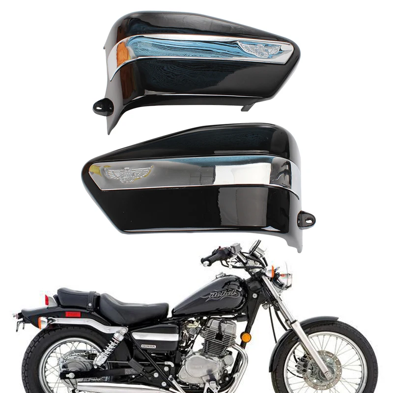 ABS lewe i prawe osłony akumulatora motocykla boczne osłony panelu Faring dla Honda Rebel CMX250 1996-2002 1997 1998 CA250 1995-2002