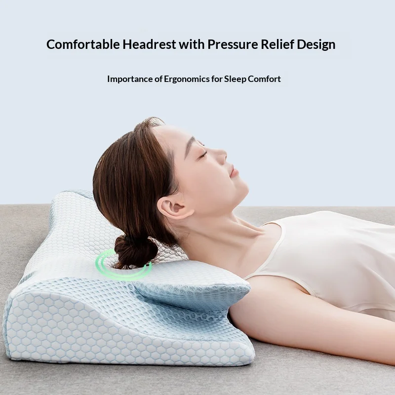 Butterfly shaped  cervical pillow memory foam ergonomic contour orthopedic pillow support pillow relieves neck pain