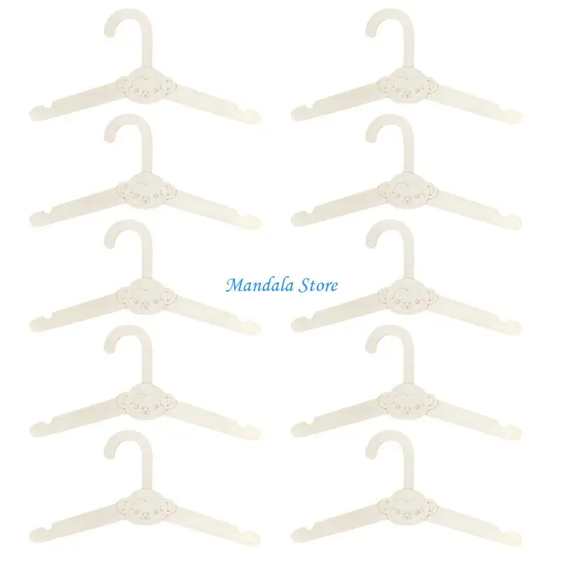 

U2JC Set of 10 Hangers for Children's Clothing Easy Grips for Small Hands