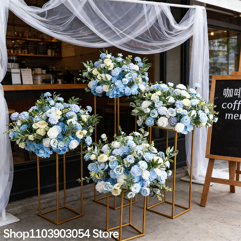 Maßgefertigter 60CM Künstlicher Rosenball für Hochzeitsdekoration, Hotel-Bankettsaal-Deko, Bühnenrequisiten, Eukalyptus-Blumenarrangement – Detail 4
