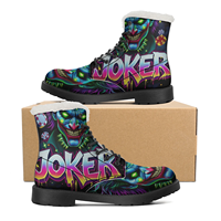 Funny Plush Snow Boots for Men and Women Teenager Shoes Casual Boot Light Warm Couple Snow Boots Size EU 35-48