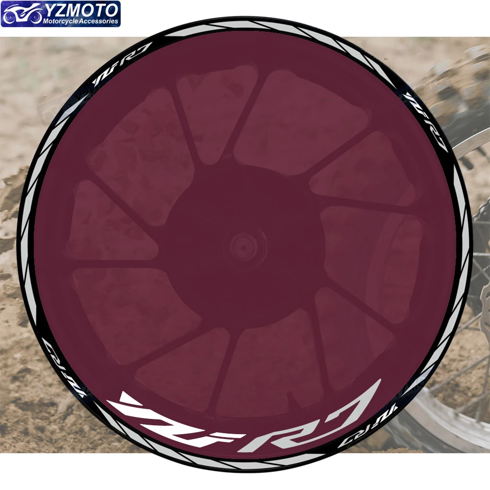 

Motorbike Racing Reflective 17 Inch Wheel Stickers Rim Stripe Tape Hub Motorcycle Decal Accessories Decorate Sticker For YZF R7
