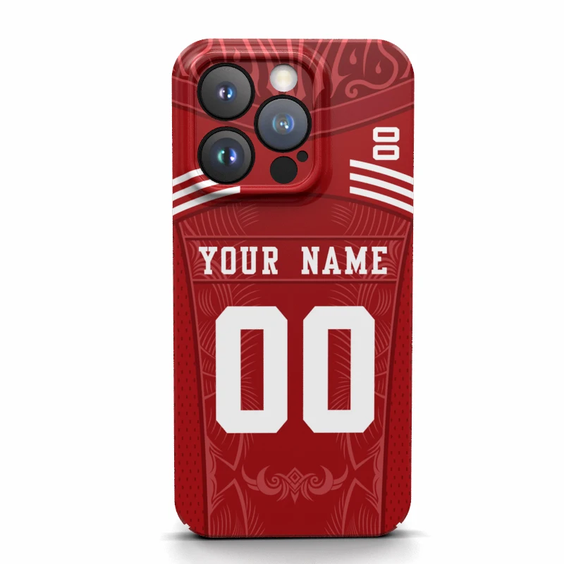 San Francisco Custom Cover Case 3D Name Number Jersey Usa Football For Iphone 16 15 14 Pro Max 13 12 11 Mini X Xs Xr 7 8 Plus Se