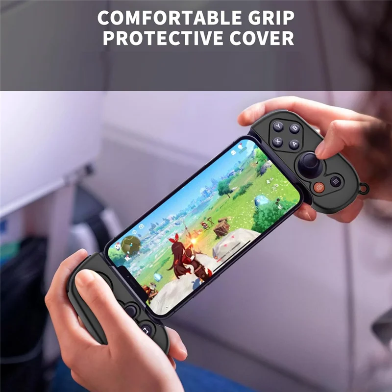 Handle Protective Case For Backbone One Mobile Gaming Controller With Lanyard, Silicone Grip Case Cover-New