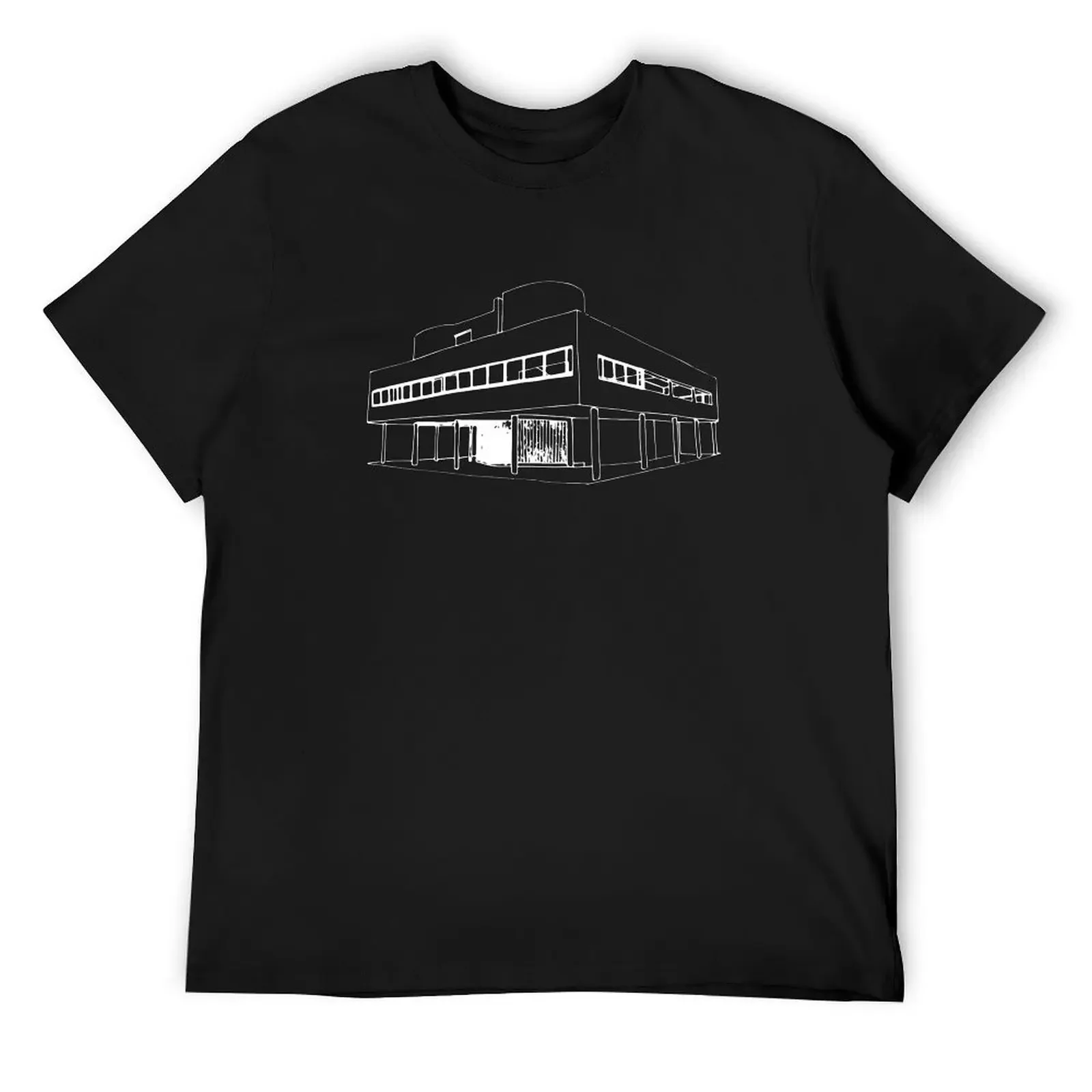 Villa Savoye sketch - Le Corbusier T-Shirt man clothes shirts graphic tee funny t shirts for men