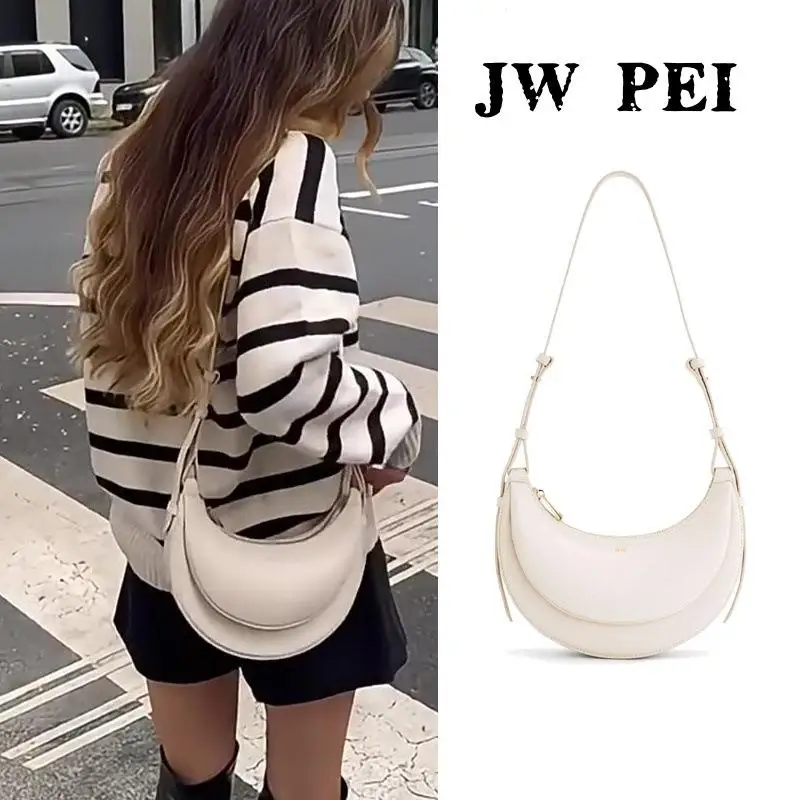 

JW PEI Half Moon Bag Sharon Handbag Joker Commuter Armpit Retro Crescent Bag Niche Semicircle Bag