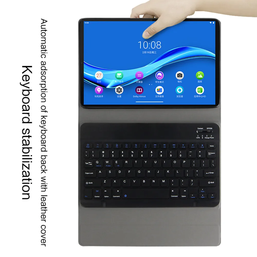 Imagem -06 - Teclado sem Fio para Lenovo Tab P11 Pro Tab J606f J616 J706 M10 Plus X606 X605f X306x E10 X104f Teclado Destacável Capa Case de