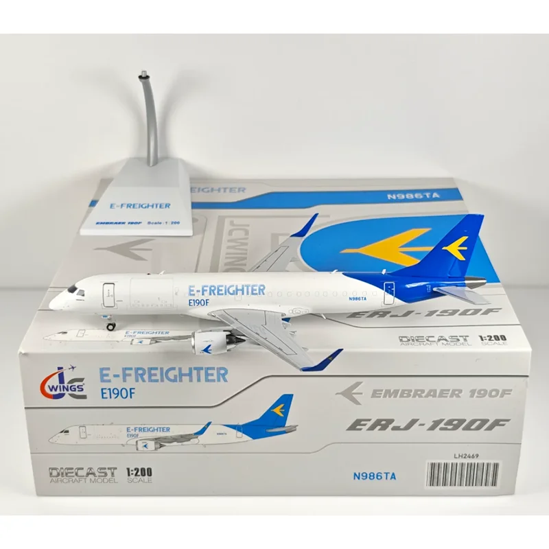 

Коллекционная модель грузового самолета JC Wings ERJ-190F N986TA в масштабе 1:200, литая из сплава, декоративный предмет