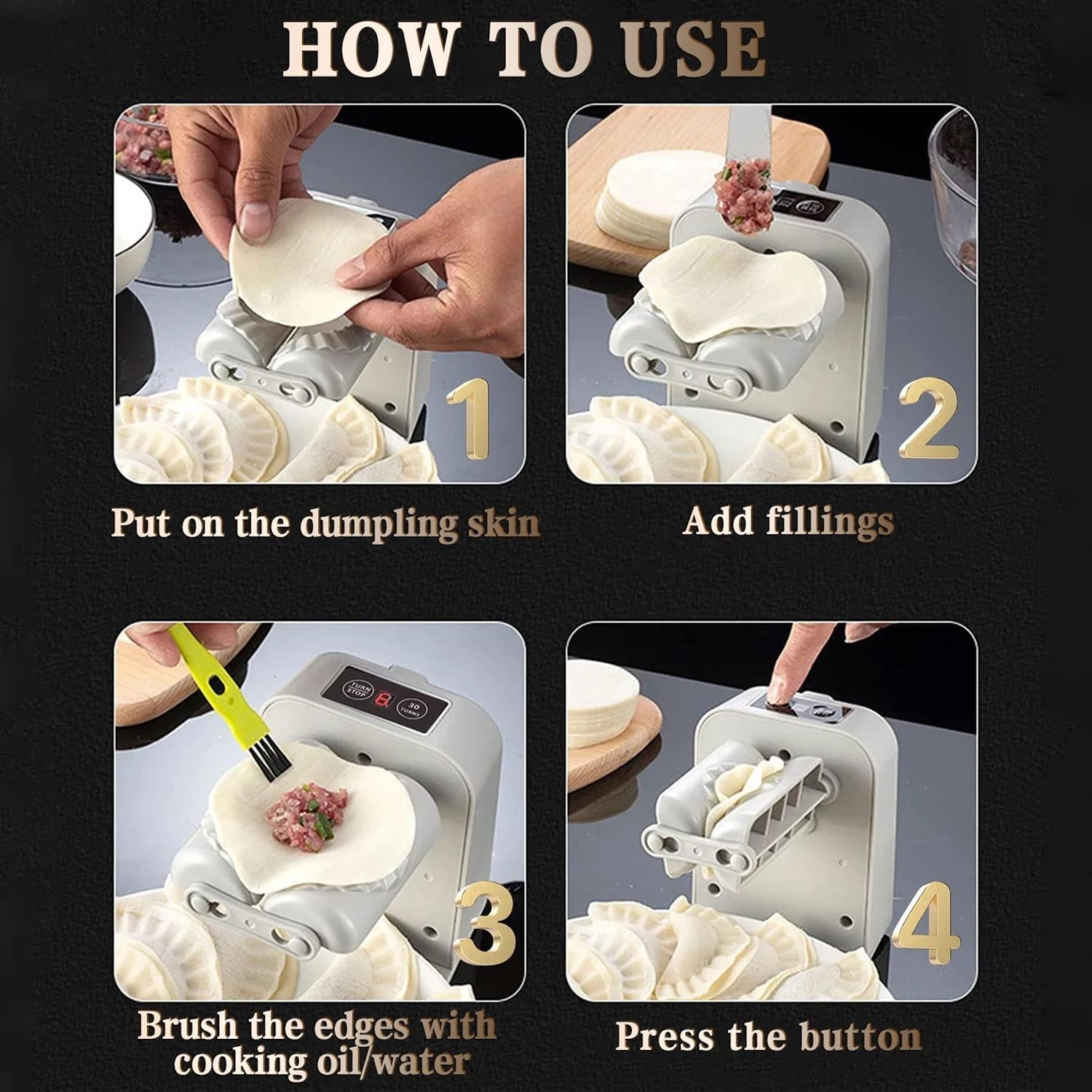 Electric Dumpling Maker Automatic Dumpling Mould Machine Pressing Dumpling Skin Empanada Ravioli Mould Kitchen Tool Accessories