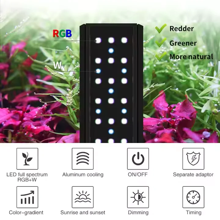 アクアV SE-Kシリーズ照明 淡水水槽 フルスペクトル 外 - Aquarium Plant Grow Light のレビューと価格