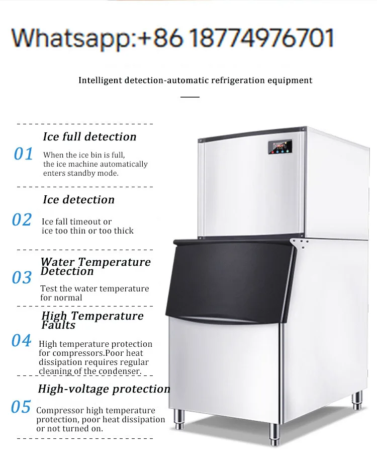 

Factory OEM 200KG 300KG 500KG High Efficiency Commercial Stainless Steel Ice Maker China Ice Making Machine