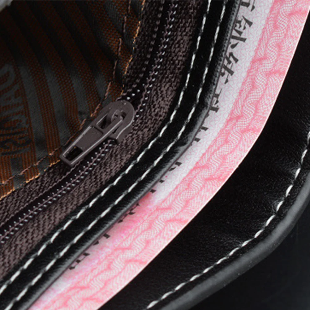 

Men PU Wallet Premium Zippered Coin Purse Gentle Retro Look Business Card Money Storage Gift Man Coin Purse