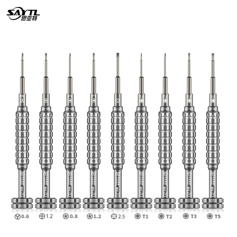 1Pcs Precision Screwdriver y type Torx Cross T1 T2 T3 T5 Screwdrivers Tips with Handle for iPhone 6S 7 8P X Phone Open Hand Tool