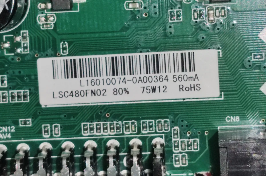 ¡Envío gratis! TP.S506.PB801 placa base de TV tres en uno para LS480FN02 75W 560ma 1920x1080 or75w 300ma LQ400D3HD1K