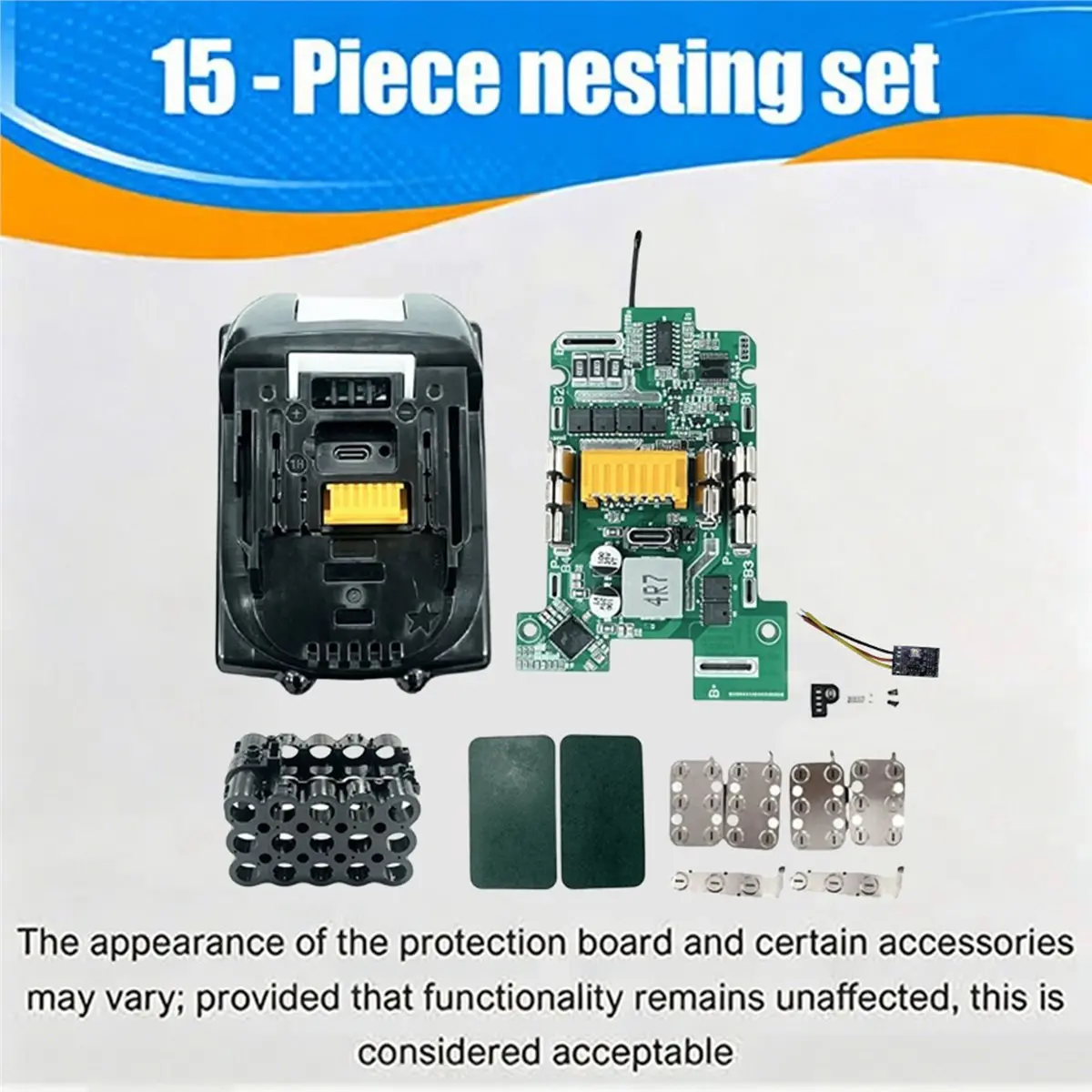 update. 15Core Battery Storage Box Case for Makita 18650 Power Tool with 6MOS Protection Board Type-C PD 45W Fast Charge 9A