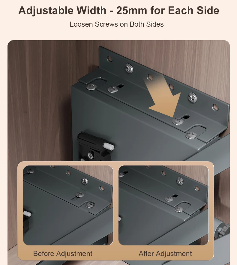 Hidden Storage Pull Down Spice Rack  Dropdown Cabinet Lift up Basket System for Kitchen Cabinets