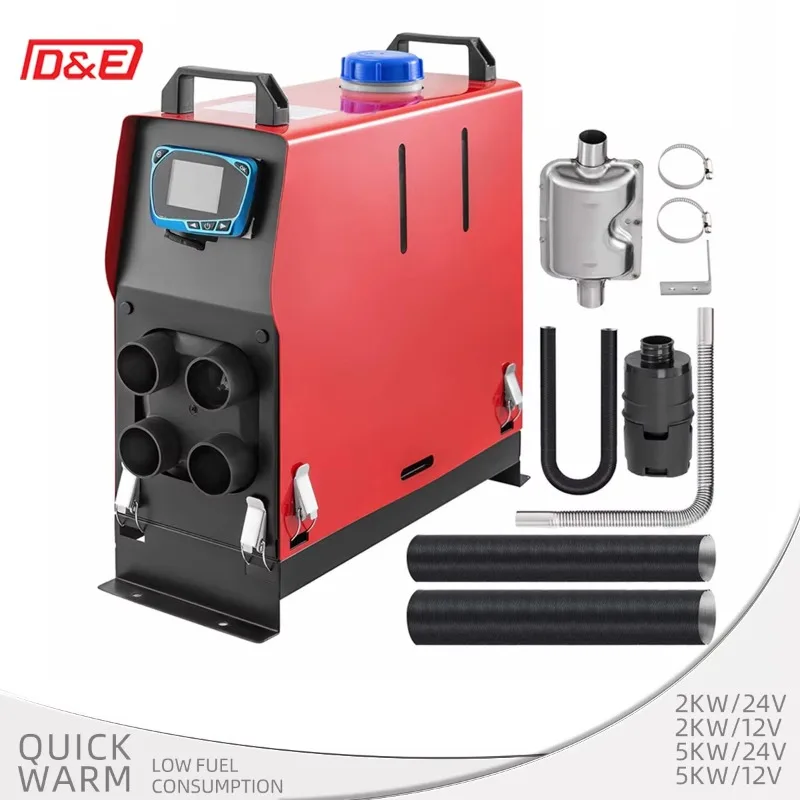 High Quality New Portable Diesel Parking Air Heater With Thermostat 12V/24V 2KW/5KW For Truck