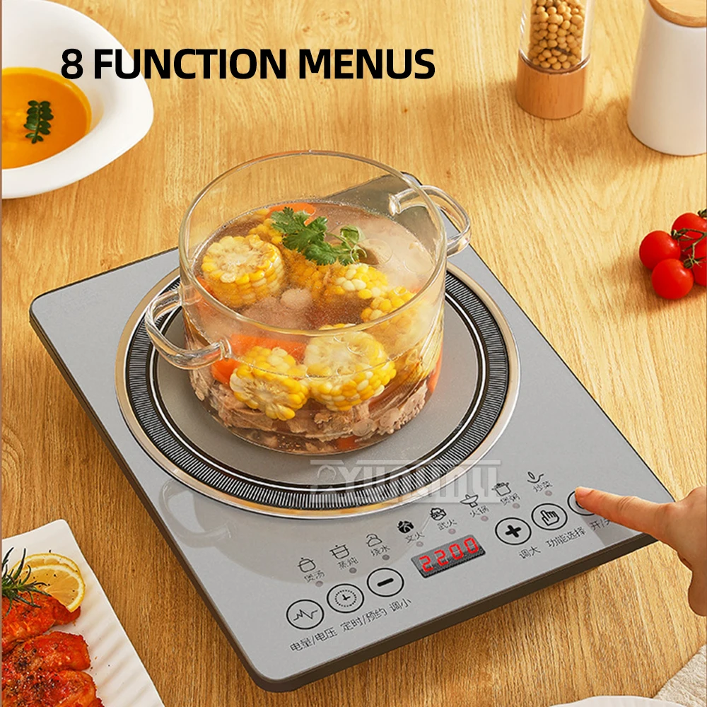 

Commercial Induction Cooker Household Portable Electric Stove Energy Saving Panel Hotpot Cooktop