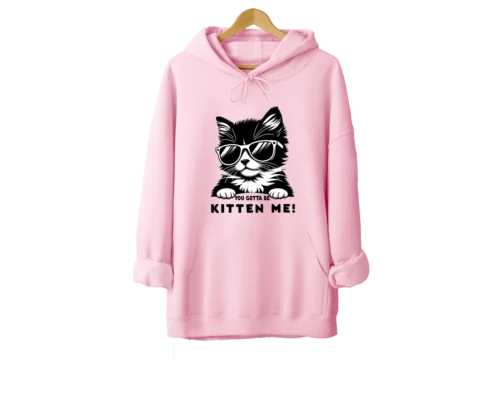 

Polarshe Black Cat, Cute, Adorable, 3D, Kitten Me, Cool, Original Design / Sweatshirt