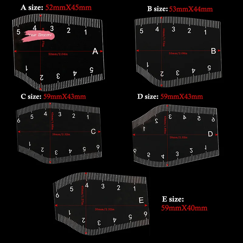 Beginner-Friendly Eyebrow Tattoo Makeup Tools with Quick Design Auxiliary Ruler Positioning Guide Tattoo Accessories