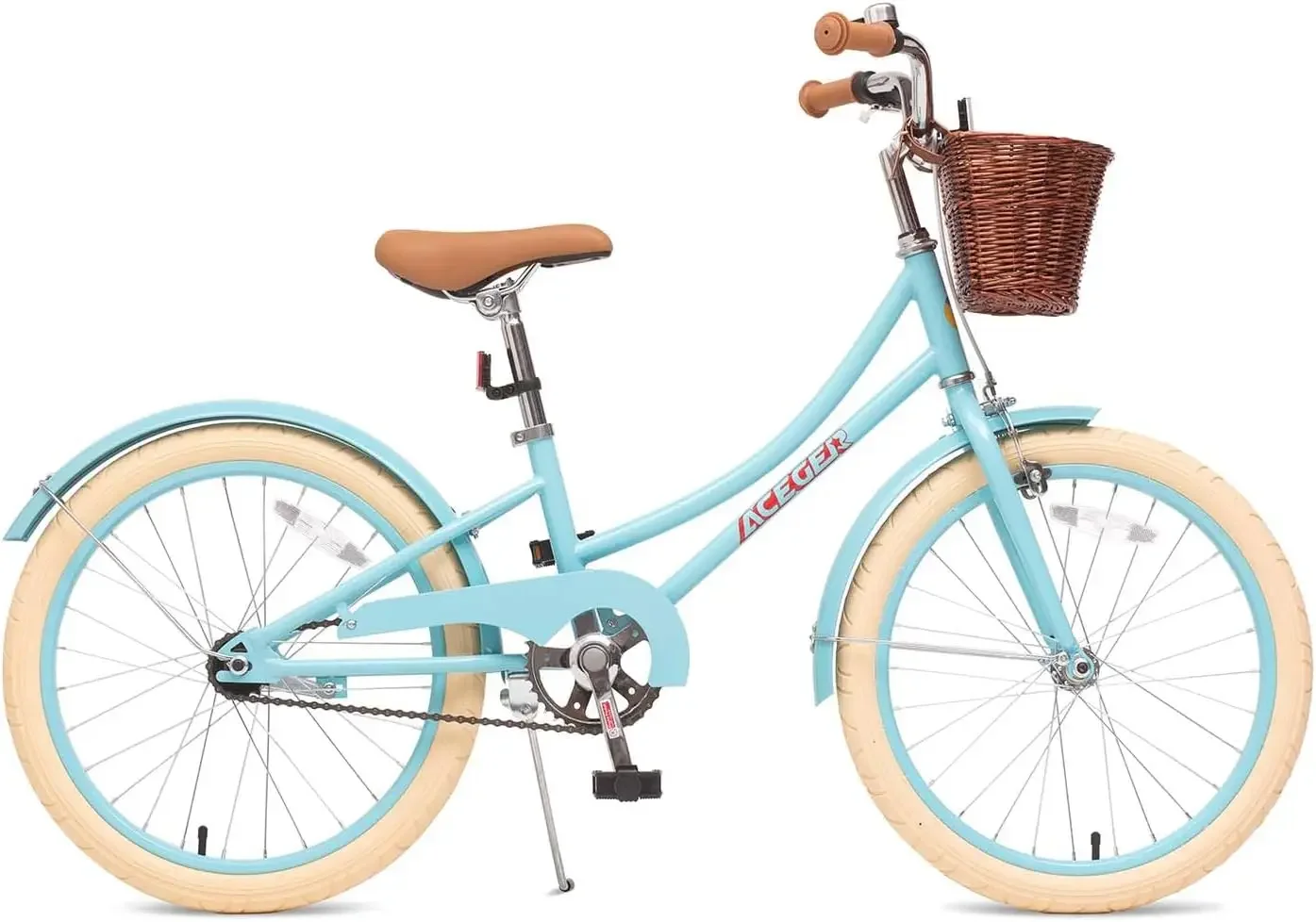 Girls Bike with Basket for 3-13+ Years, 14