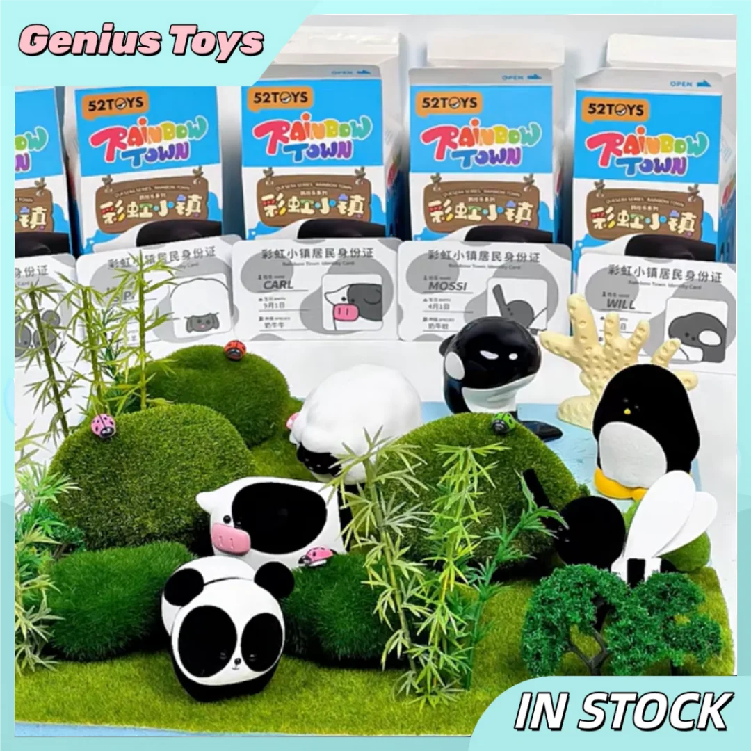 

52TOYS Радужный городок, слепая коробка, серия Quesera, модная коллекционная фигурка с милыми животными, настольные украшения, модель куклы, подарки для детей