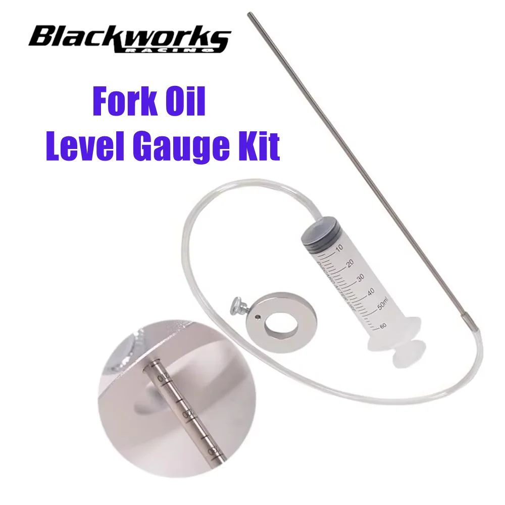 Fork Oil Level Tool Fork Oil Level Gauge Fork Oil Tool Kit Universal Adjust Measuring Tool For Motorcycle Capacity 60ml