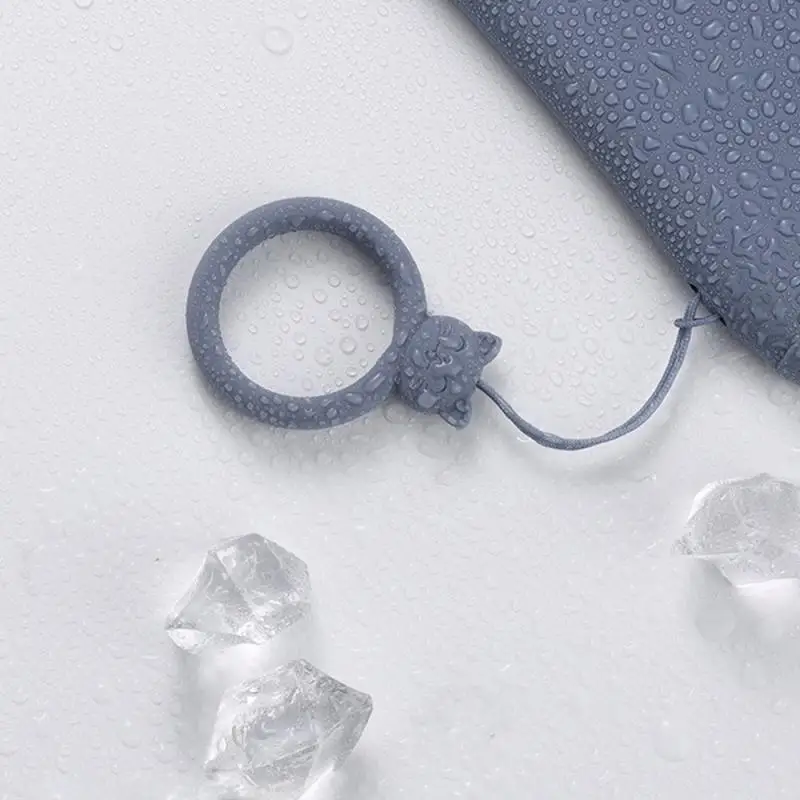 Anillo de silicona para teléfono móvil, accesorio suave y agradable para la piel, resistente a la suciedad, Gel de sílice