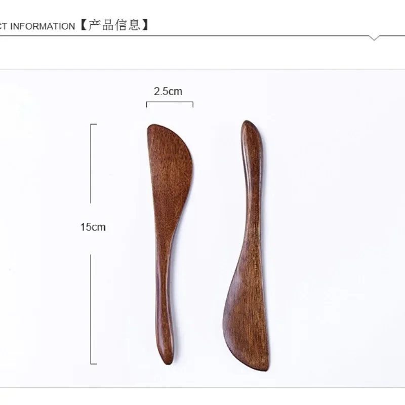 Japanese-style Wooden Western Butter Knife Handmade Mask Applicator Hand Polished Wooden Knife