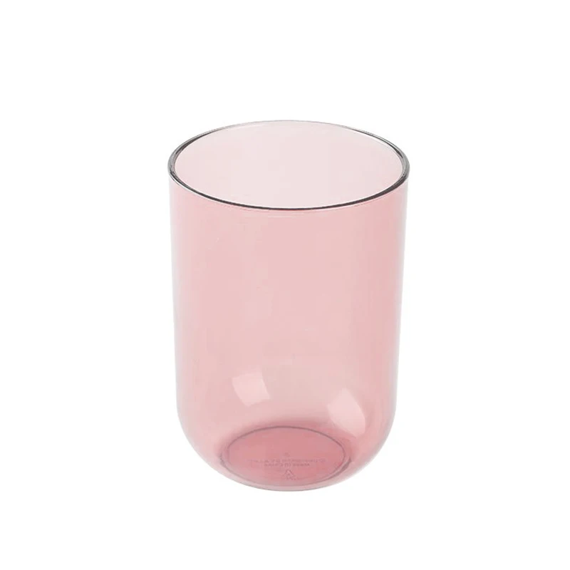 Nordic Style Plastic Mouthwash Cup Solid Colour Toothbrush Holder_voghion.com