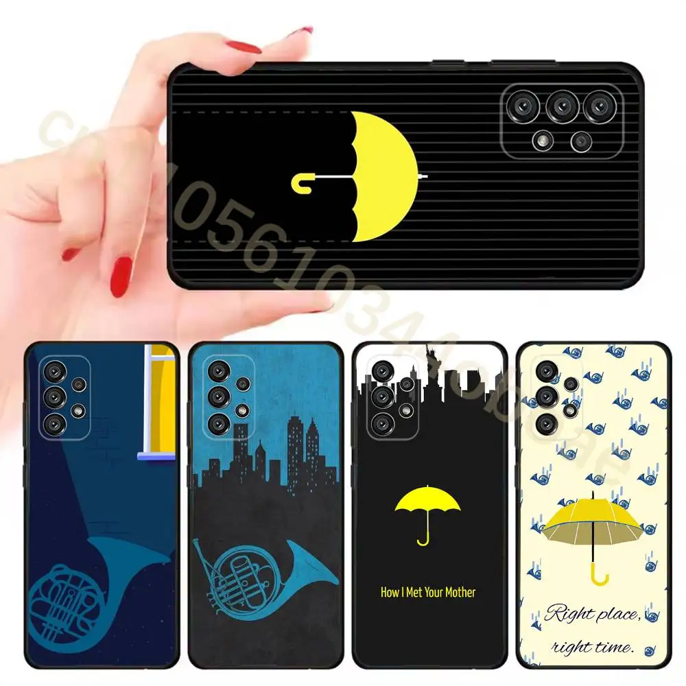 Capa de celular How I Met Your Mother Himym para Samsung Galaxy A13,21s,22,31,32,52,53,71,80,A91, capa preta macia