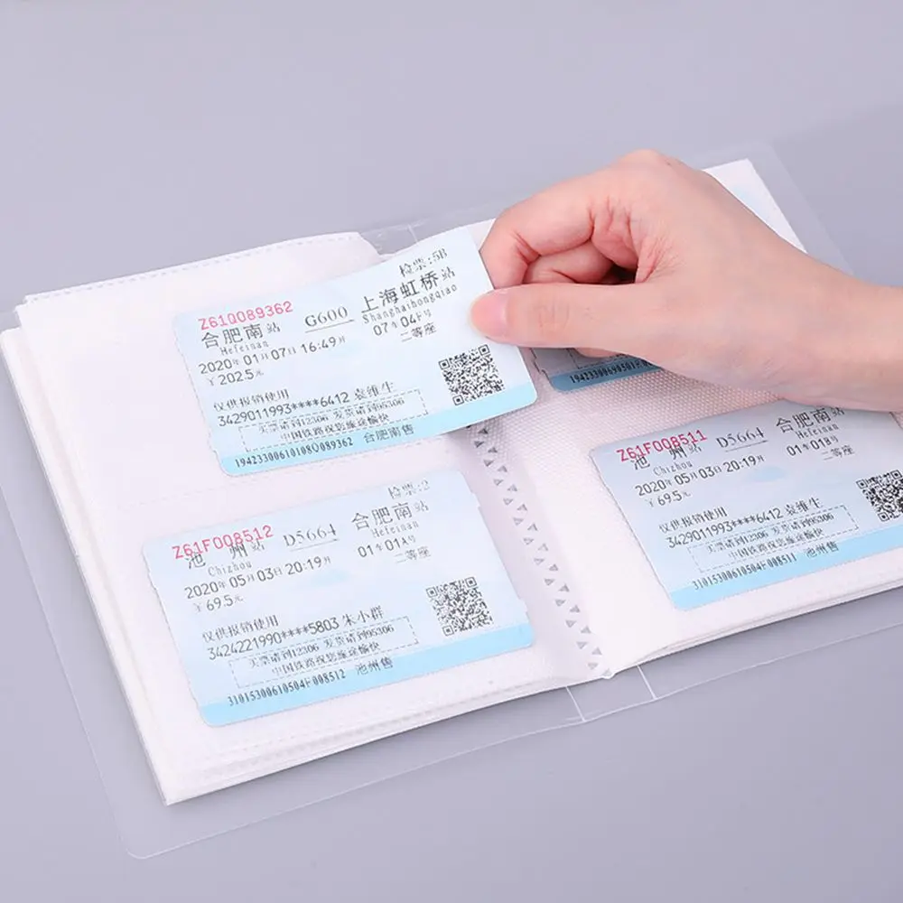 Showing Book Wear Resistant Large Capacity Postcard Empty Storage Case Photo Storage Book Photo Collection Transparent Album