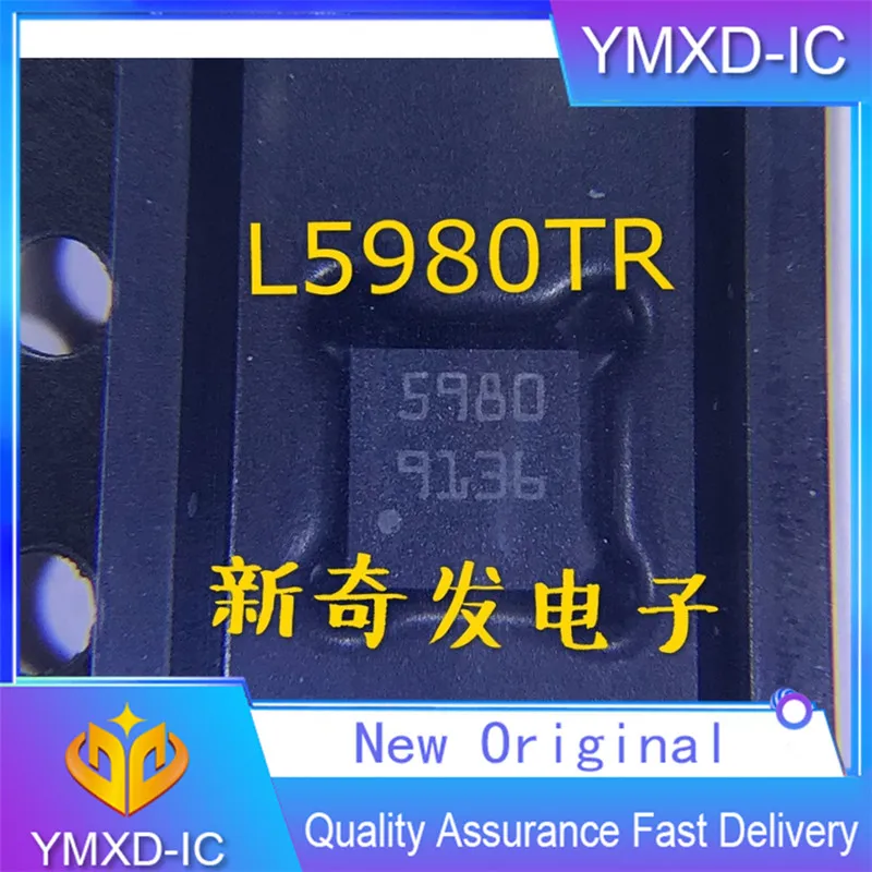 10Pcs/Lot New Original L5980tr 5980 Vqfn8 Patch Step-down Type Switching Regulator Adjustable In Stock