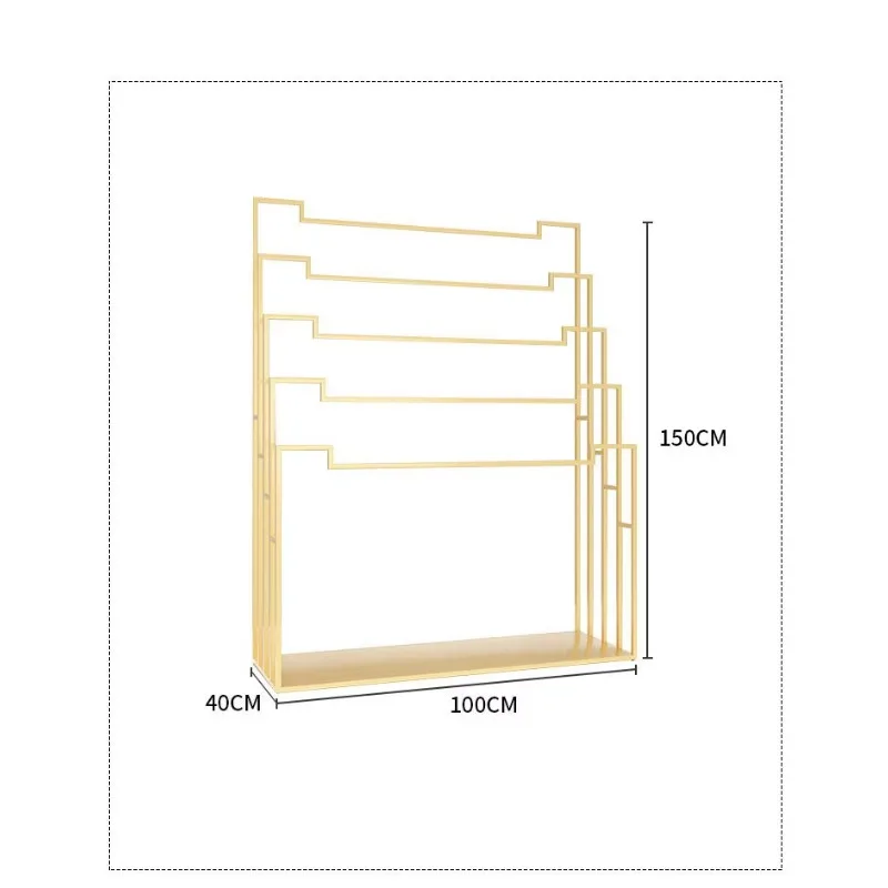 

HangerScarf Rack Floor-to-ceiling Pants Rack Clothing Store Multi-layer Silk Scarf Rack Wrought Iron Fabric Display Shopping Mal