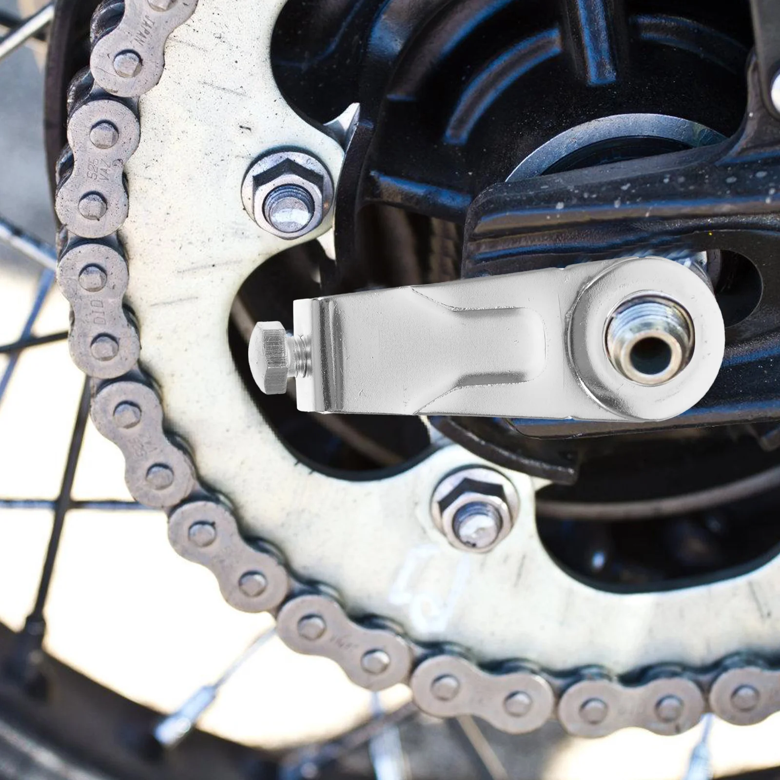 2 قطعة أداة ضبط الموتر القابلة للتعديل لضيق مثالي عملية سهلة متينة وموثوقة لسلسلة الدراجات النارية أدوات سلسلة الموتر #2