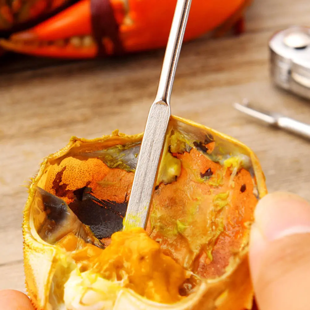 

2pcs Nutshell Opener Clamp Set Zinc Alloy Multipurpose Walnut Cracking Tool For Crab Lobster Nuts Handheld Seafood Tong Kitchen