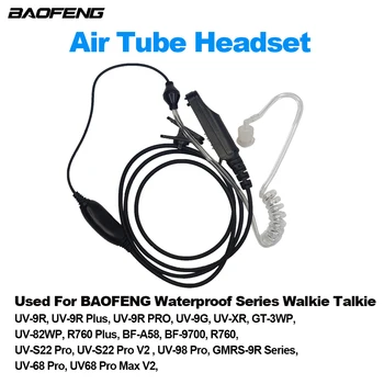 BAOFENG UV-9R artı Walkie Talkie hava tüp kulaklık su geçirmez iki yönlü radyolar kulaklık UV-98 Pro kulaklık UV-S22 BF9700 kulaklık