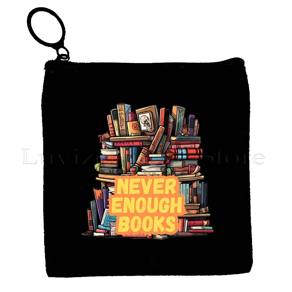 Bloemenboeken Bedrukt literatuurboek Bloemenmeisjesboek Reizen Canvas Portemonnee Sleuteletui Opslag Kleine tas Portemonnee Ritszakje