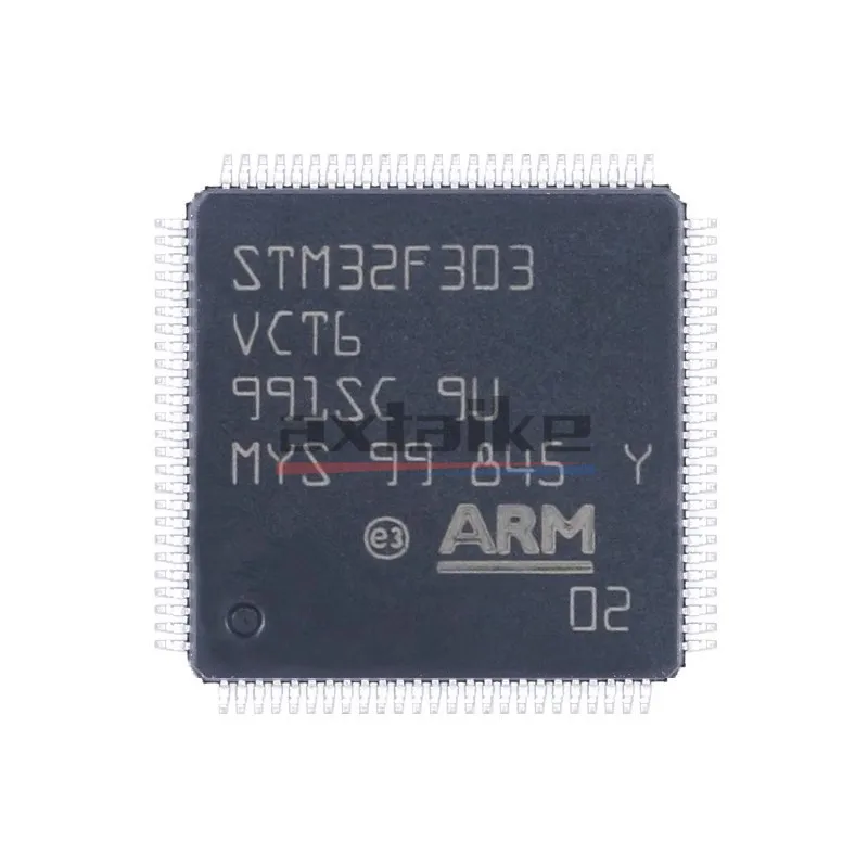 2PCS STM32F303VCT6 LQFP-100 STM32F303 256KB 40KB ARM Cortex-M4 32bit Mikrocontroller MCU SMD IC