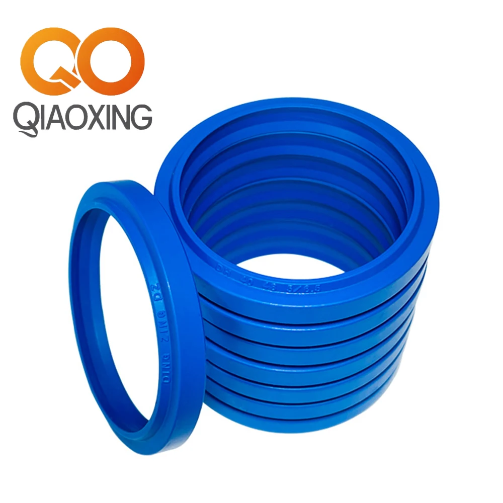 5PCS DH/DHS-(ID 53~105mm) Double Lip Wiper Seals - Polyurethane(PU) Hydraulic Dust Seals for Cylinders -20°C~80°C High-Wear