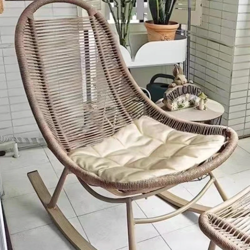 

Balcony Outdoor Armchair Terrace Gardening Stool Pool Lounge Chair Garden Beach Chairs Living Room Armchairs Swings Furniture