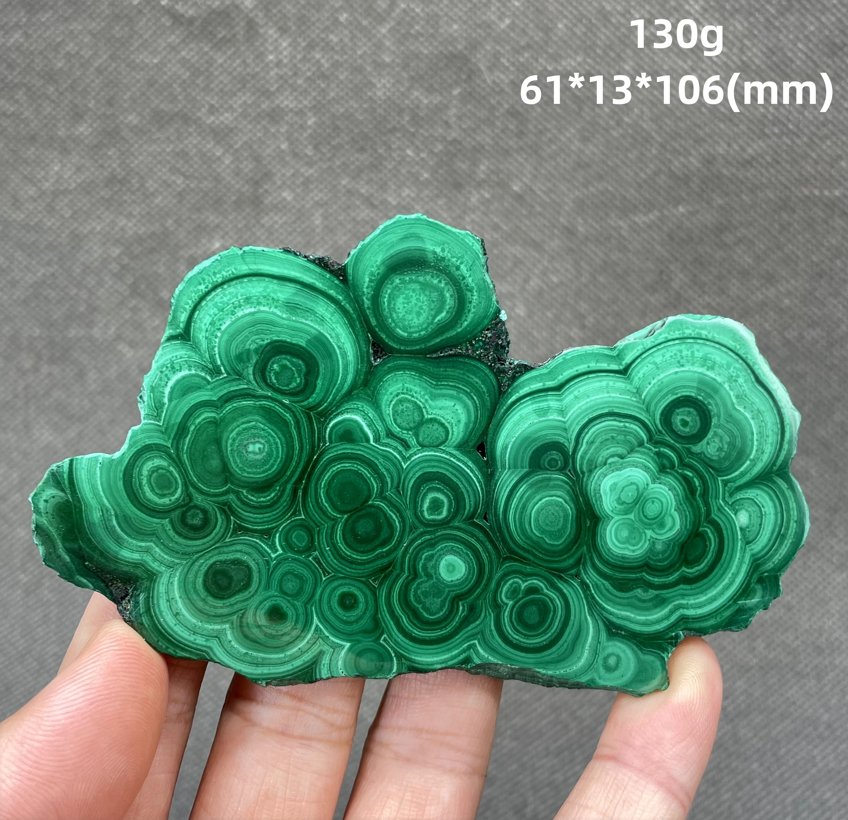 

BEST! 130g Natural green malachite polished mineral specimen slice rough stone quartz Stones and crystals Healing crystal